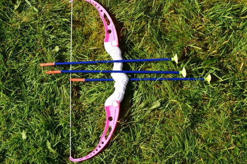 Conjunto De Arco Y Flechas Rosa Nena Super Bow - 10273