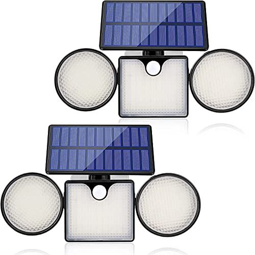 Luces Solares Pared Exteriores, 260 Lúmenes, 204 Led, ...