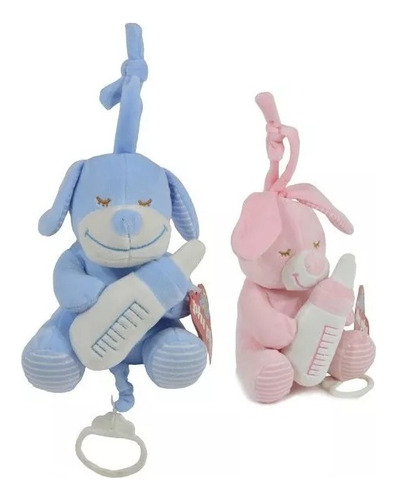 Cunero Musical Animal Con Mamadera Peluche Phi Phi Toys 2544