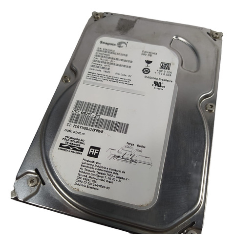 Hd Sata Seagate Barracuda 500gb St500dm002 Prateado (Usado)