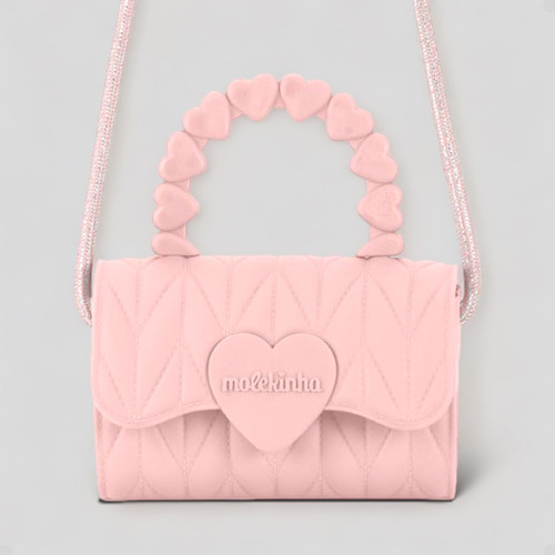 Bolsa Infantil Menina Lacinho Molekinha Transversal Cor Rosa