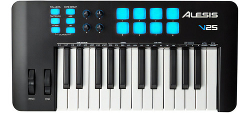 Teclado controlador Alesis V25 Mkii Midi de 25 teclas