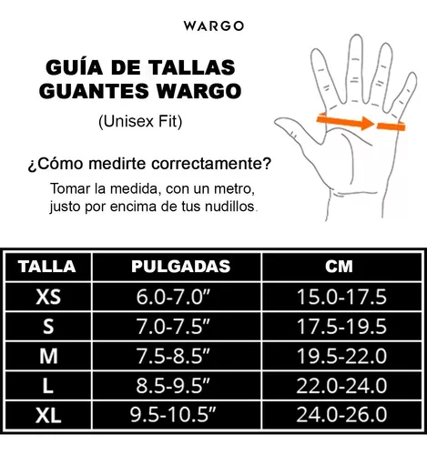 Guantes Con Muñequera Para Gimnasio Wargo Pesas