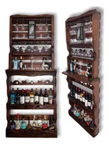 Comprar Bar Botellero En Madera,  Cr Nogal.