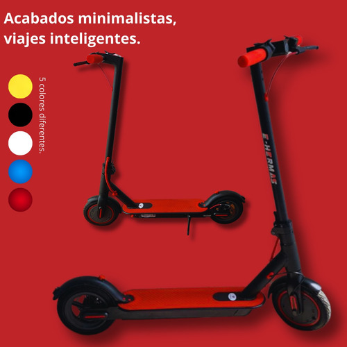 Scooter Eléctrico 25km/h Alto Rendimiento Plegable Luz Led