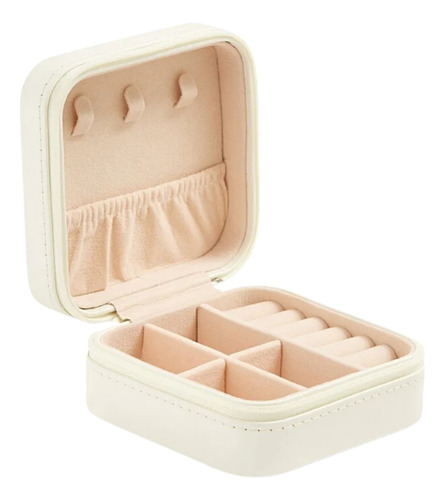 69 Porta Joias Branco Personalizado + 3 Sem Gravar De Cor Creme