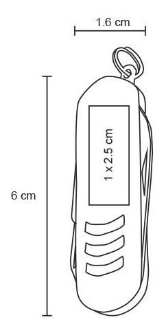 Imagen 3 de 4 de Kit De 3 Mini Navaja Metálica Cuenta Con Arillo Para Llavero