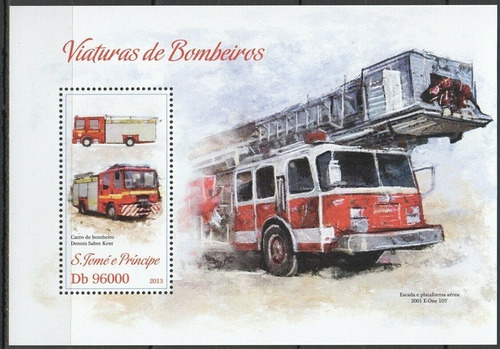 2013 Bomberos- Camiones Autobombas - Santo Tomé Princ Mint