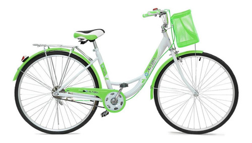 Bicicleta urbana femenina Altera BA RBIKE-002  2019 R26 M 1v freno caliper color verde con pie de apoyo