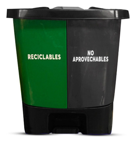 Tacho Doble (verde / Negro) - 40 L.