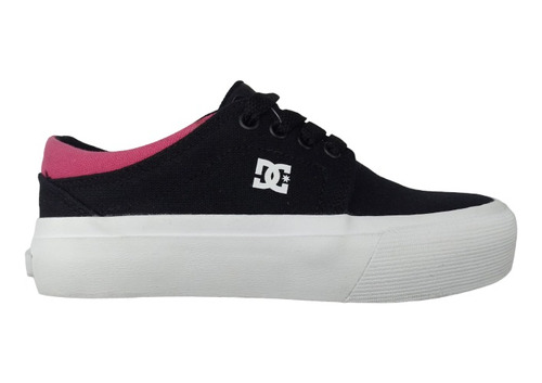 Zapatillas Dc Shoes Mod New Trase Platform Negro Rosa Mujer