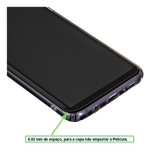 Imagem 6 de 6 de Capa + Pelicula De Vidro Curva 3d Galaxy S8 Gruda 100%
