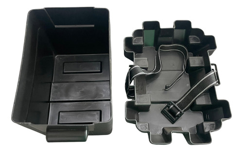 Caja De Plastico Para Bateria Con Correa Ajustable