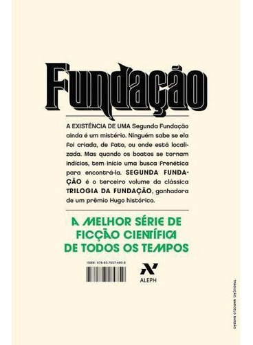 Segunda Fundação - Vol. 3, De Asimov, Isaac. Editora Aleph, Capa Mole Em Português