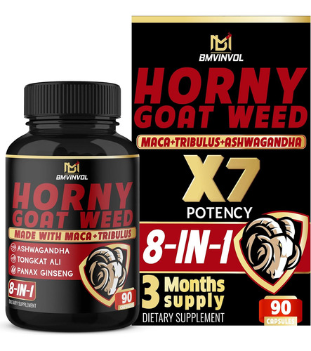 Cápsulas De Hierba De Cabra En Celo 14000 Mg Horny Goat Weed