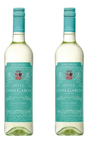 Kit 2 Vinhos Casal Garcia Sweet Branco Suave 750ml