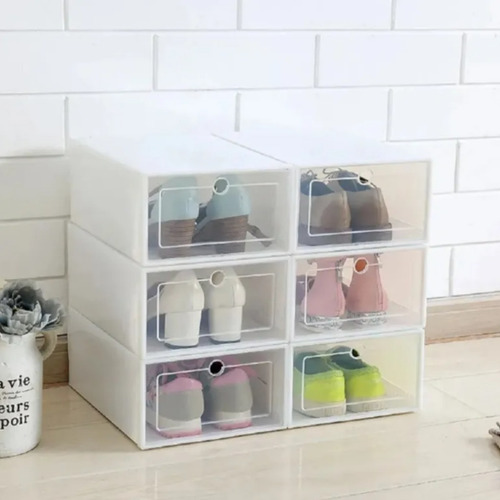 Imagen 6 de 7 de Pack 6 Caja Para Zapatos Organizador Armarble Apilable