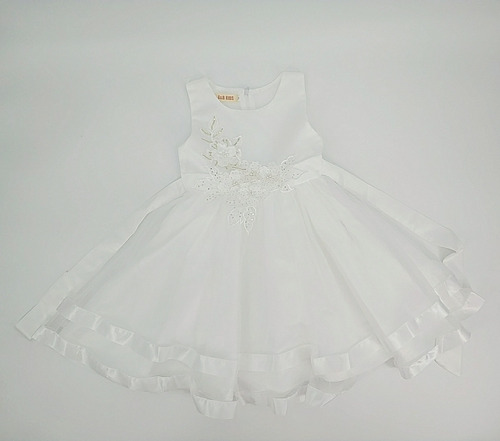 Imagen 2 de 2 de Vestido Importado Nena Fiestas Comunion Talle4 A 10 C1902