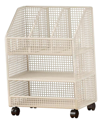 Libro Rodante Cart De Almacenamiento Rack 3 Capa
