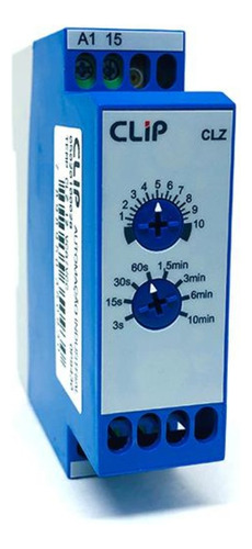 Rele Temporizador Clip Retardo Na Desenergização Clz 24-242Vca/Vcc