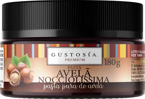 Pasta Saborizante Pura De Avelã Nocciolissima Gustosia 180g