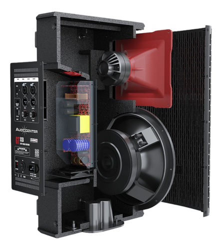 Bafle 12 Amplificado 2200w Audiocenter Gt512a