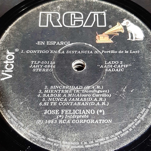 Sin Tapa Disco Jose Feliciano En Español M0