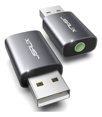 Jsaux - Paquete De 2 Adaptadores De Audio Usb A Conector De.