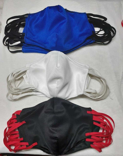 Barbijo Tapaboca Lavable X50 Unidades Con Bolsillo Interno.