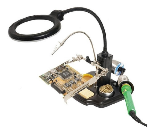 Imagen 1 de 1 de Lupa Soporte Multiuso Proskit Sn-396 Emakers