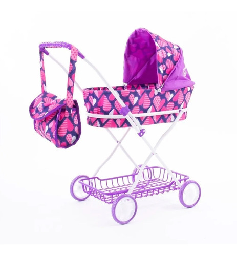 Juguete Coche Cuna De Muñecas Rainbow Rosa Toys 9325 Cuotas