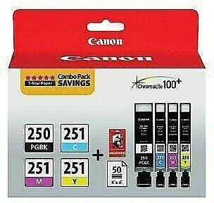 Imagen 1 de 3 de Canon Pgi 250/cli-251 4 Cartuchos De Tinta Combinados De-811