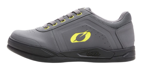 O'neal Pinned Spd Mtb Zapato V.22 Gris/amarillo Neón 12 (4.