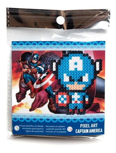 Paquete Capitán América - Hama Beads Midi 5mm Avenger Perler