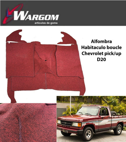 Alfombra Habitáculo Boucle Chevrolet Pick/up D20