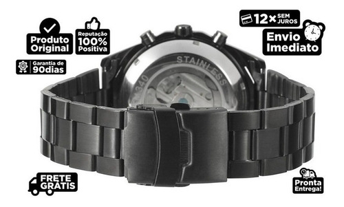 Relógio Masculino Mecânico Automático Luxo Original