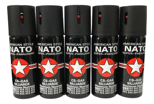 05x60ml Auto Defesa Nato/police E Ps 007 / Parc. S/juros!