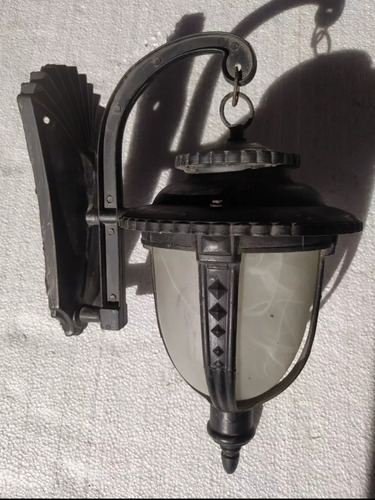 Farol De Metal Y Vidrio Estilo Colonial 