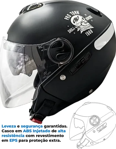 【希少】BLACK PEARL PROTO 178 19-20 Capacete Protork New Atomic Skull Riders Preto/ Laranja | MercadoLivre