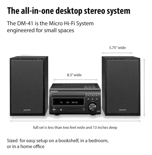 Mini System Denon D-m41 Bluetooth Cd Preto | MercadoLivre