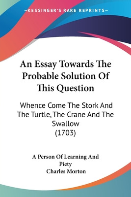 Libro An Essay Towards The Probable Solution Of This Ques...