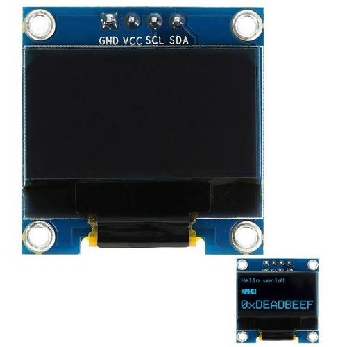 Oled Display Ldc 0,96 128×64 I2c Bajo Consumo Azul Arduino