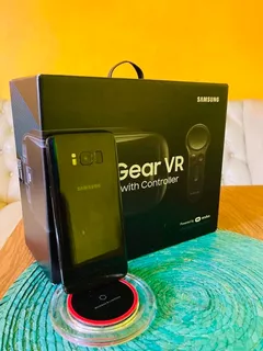 Samsung Galaxy S8 Negro / Gear Vr / Cargador Inalámbrico.