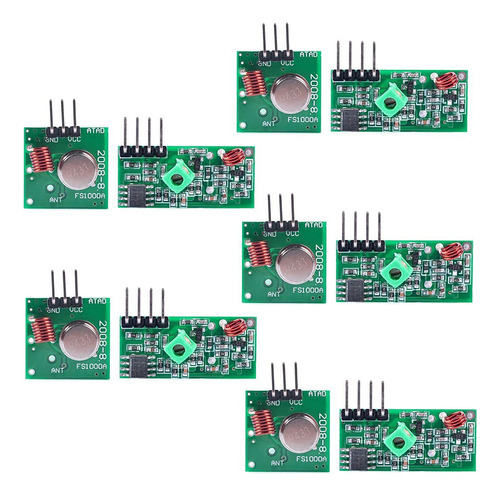 5 Juegos 433m Transmisor + Kit Receptor Módulo Transce...