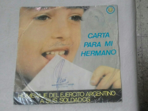 Carta Para Mi Hermano.vinilo Simple. Ejercito Argentino