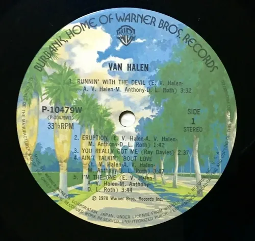 Vinilo Van Halen 1978 Eruption, Ain't Talkin' 'bout Love (Usado)