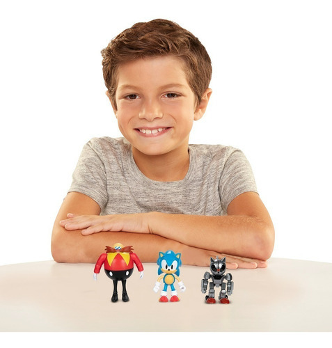 Sonic Hedgehog - Multipack Sonic Dr Eggman Y Mecha Sonic 4