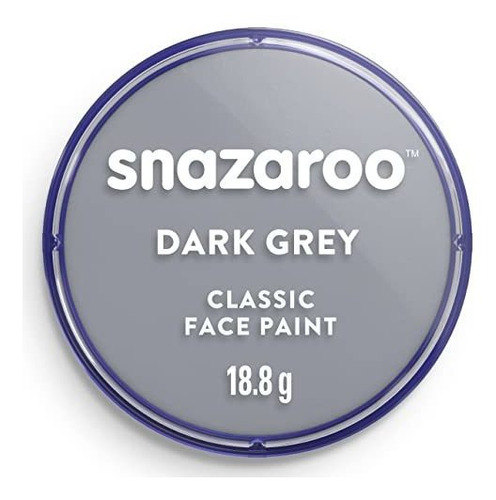 Cara Clásico Snazaroo Y Pintura De Cuerpo, 18ml, Gris Oscuro