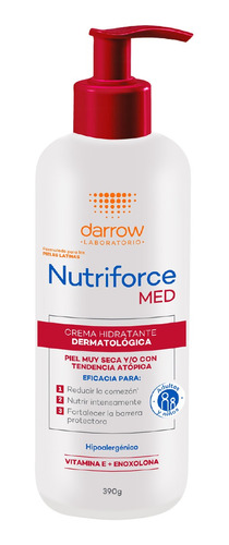 Crema Hidratante Dermatológica Darrow Nutriforce Med 390g
