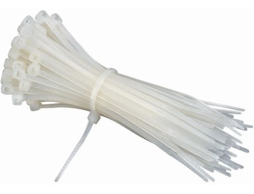 Imagen 2 de 2 de Amarras Plásticas 3.6x150mm De 100 Uni Bolsa Blanca